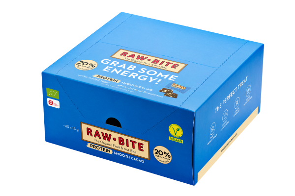 RAWBITE Protein Smooth Cacao Office Box geschlossen