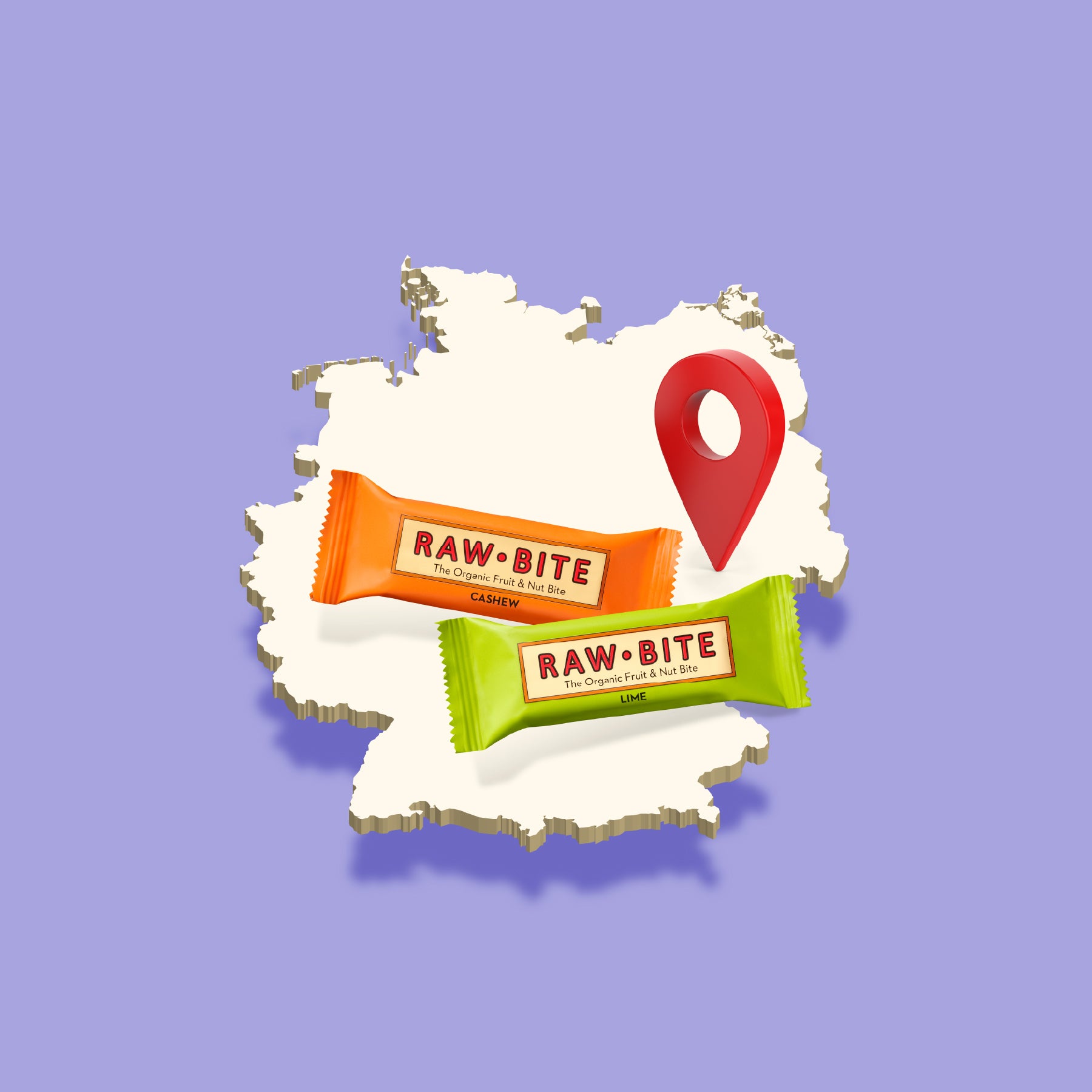 Deutschland Landkarte mit RAWBITE