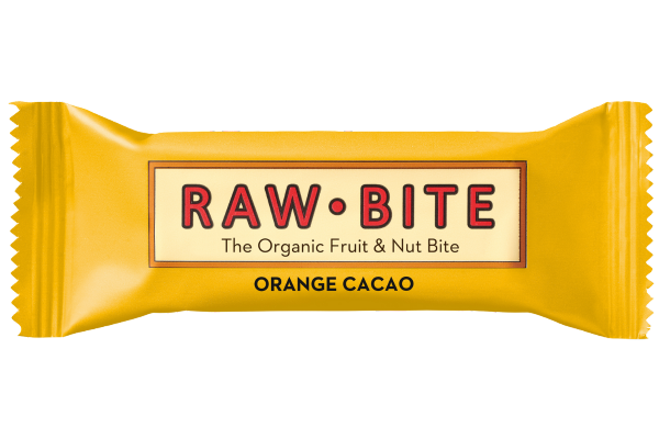 RAWBITE Orange Cacao Riegel